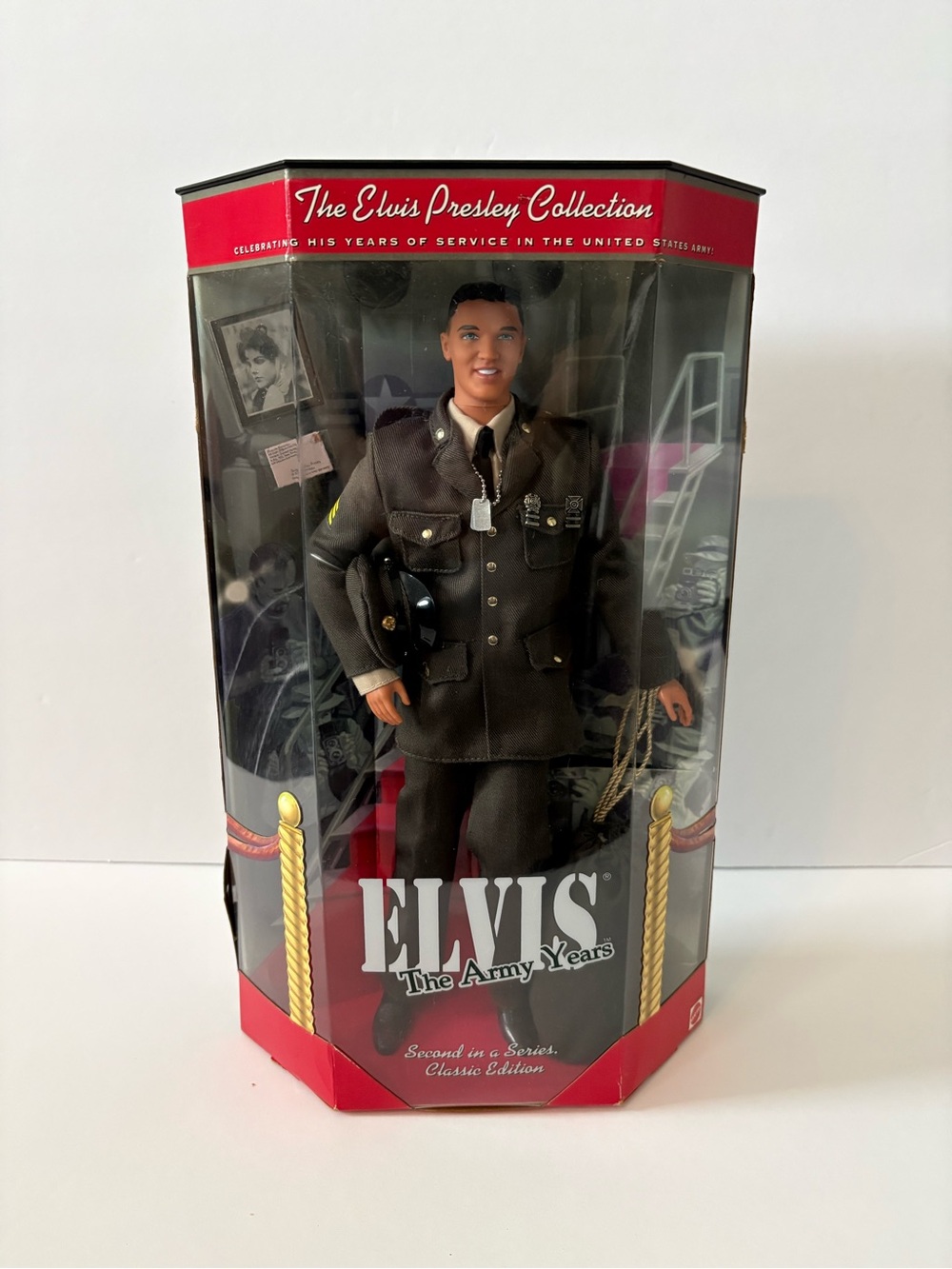 Elvis Presley Collection Collector Doll - Army Uniform - Brown